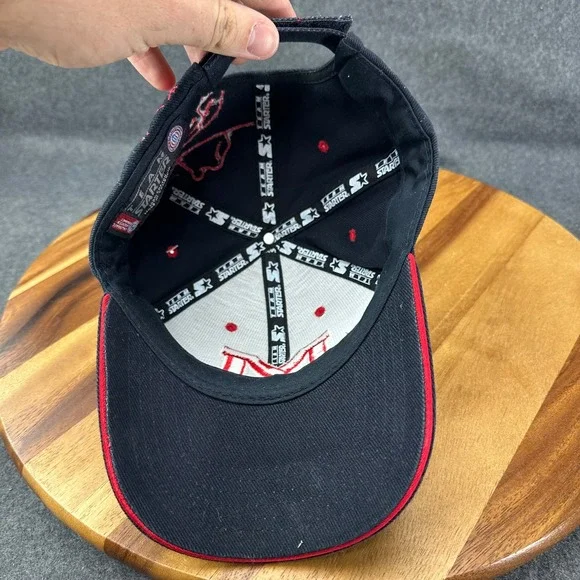 Ole Miss Colonel Reb VTG Starter Hat Navy Blue Red Embroidered Graphic NWT 2003 - Picture 13 of 13